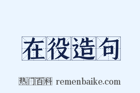 在役造句是什么意思的图片